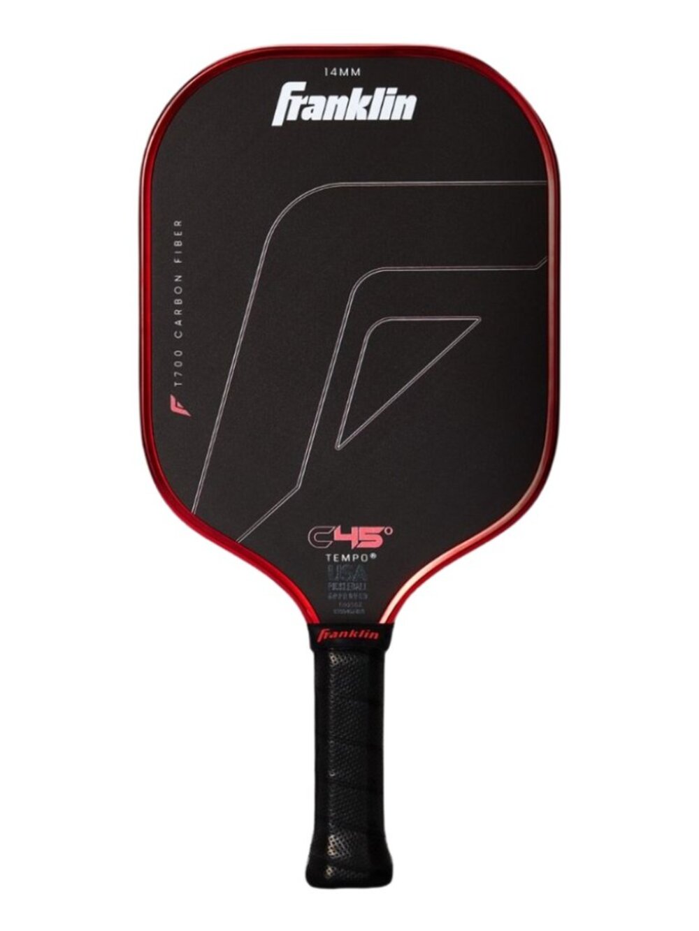 NEW Franklin C45 Carbon Fiber Tempo Paddle Red 14mm